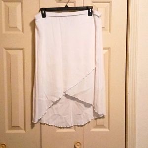 Zac & Rachel White Skirt 2X